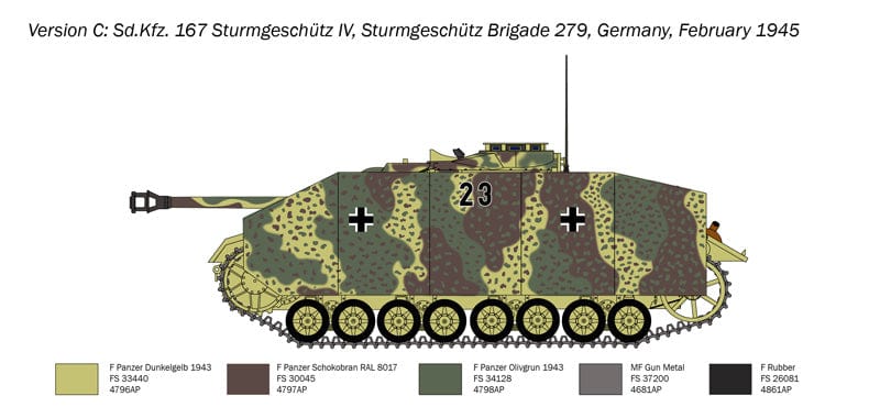 302 - Italeri - 223 - StuG IV - paint schemes