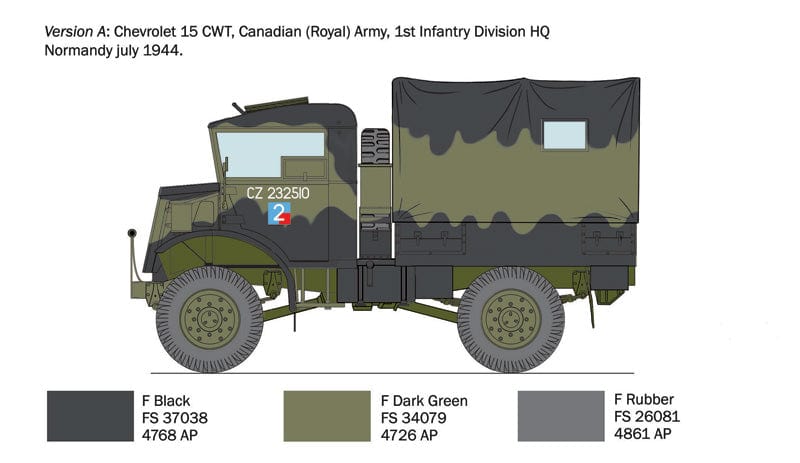 300 - Italeri - 233 - Chevrolet C15 15cwt - paint schemes