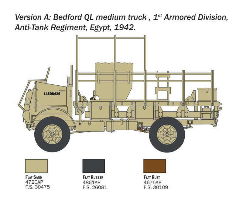 300 - Italeri - 241 - Bedford QL - paint schemes
