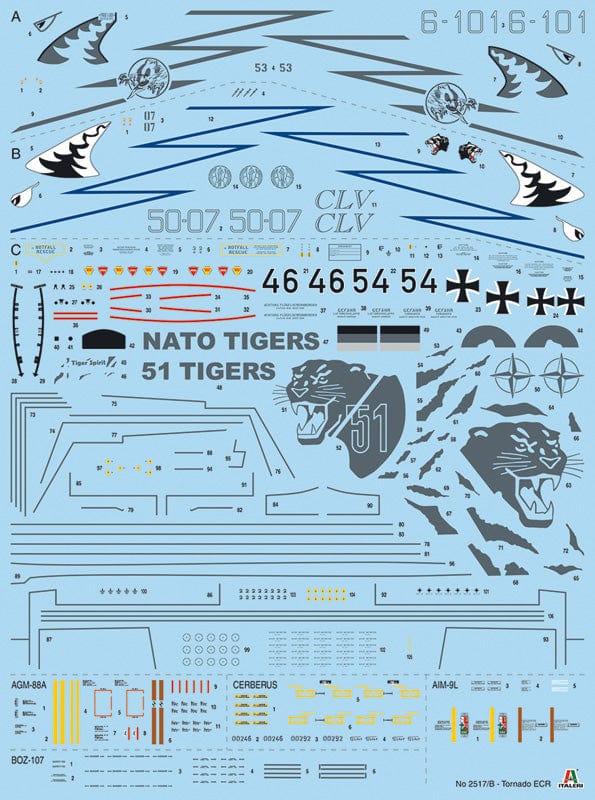 301 - Italeri - 2517 - Panavia Tornado ECR - paint schemes