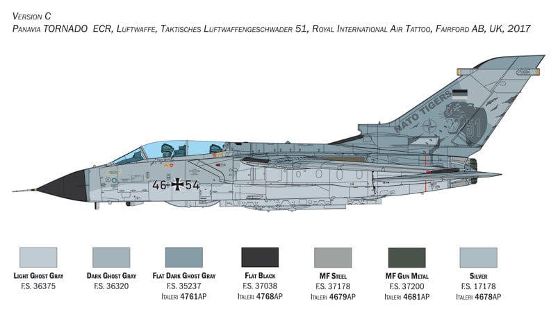 304 - Italeri - 2517 - Panavia Tornado ECR - paint schemes
