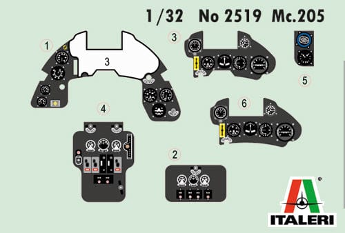 Italeri - 2519 - Macchi MC.205 Veltro - decals
