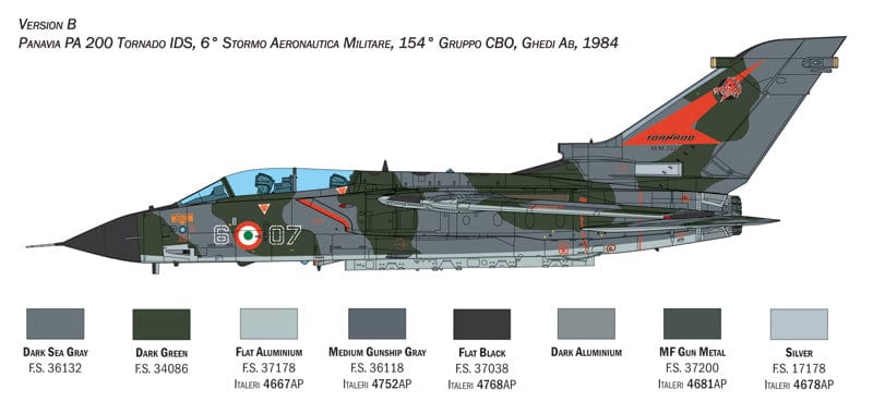 303 - Italeri - 2520 - Panavia Tornado IDS - paint schemes