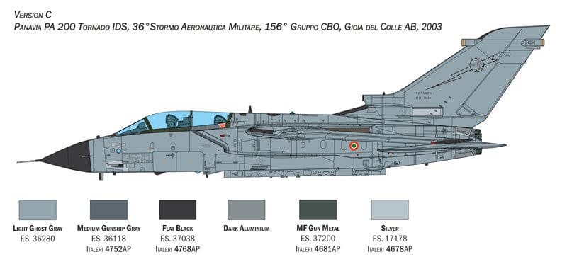 304 - Italeri - 2520 - Panavia Tornado IDS - paint schemes