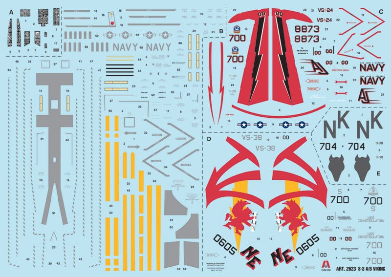 400 - Italeri - 2622 - Bell-Boeing V-22 Osprey - decals