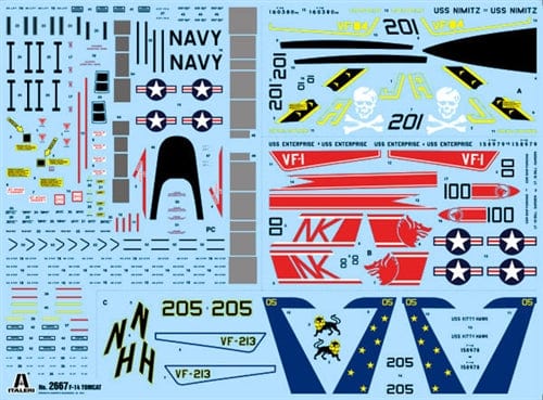 400 - Italeri - 2667 - Grumman F-14A Tomcat - decals