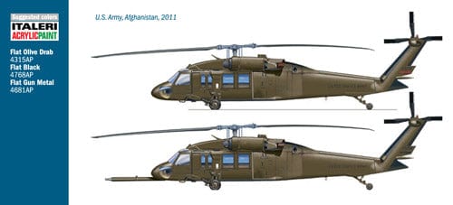300 - Italeri - 2706 - Sikorsky UH-60A / MH-60A Black Hawk ‘Night Raid’ - paint schemes