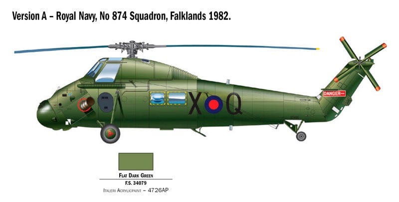 Italeri - 2720 - Westland Wessex HU.5 - paint schemes