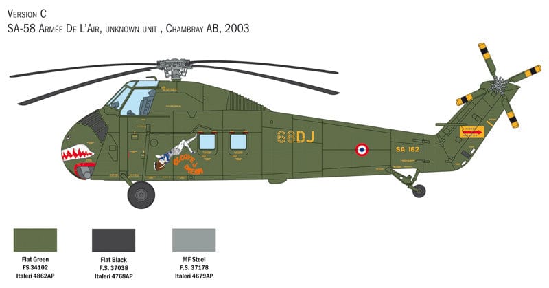 Italeri - 2776 - Sikorsky H-34A Pirate / UH-34A/D/G-I Choctaw - paint schemes