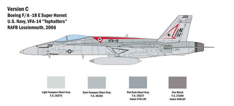 302 - Italeri - 2791 - Boeing F/A-18E Super Hornet - paint schemes