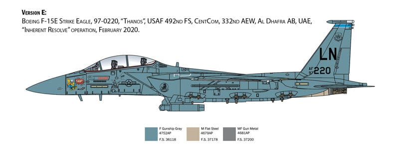 304 - Italeri - 2803 - McDonnell Douglas F-15E Strike Eagle - paint schemes