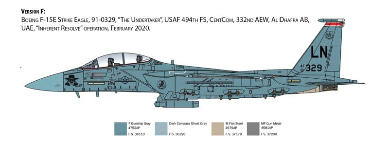 305 - Italeri - 2803 - McDonnell Douglas F-15E Strike Eagle - paint schemes