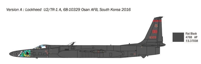 300 - Italeri - 2809 - Lockheed TR-1A/B / TU-2S/U-2S Dragon Lady - paint schemes