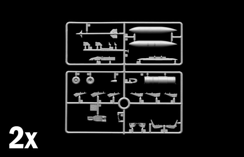 202 - Italeri - 2813 - BAe Hawk T1 / Mk 51 - sprue