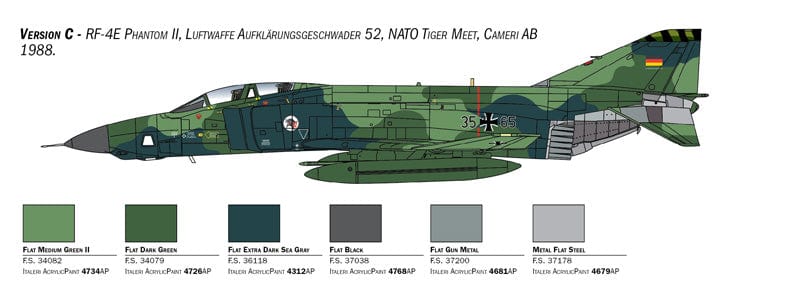 302 - Italeri - 2818 - McDonnell Douglas RF-4E Phantom II - paint schemes