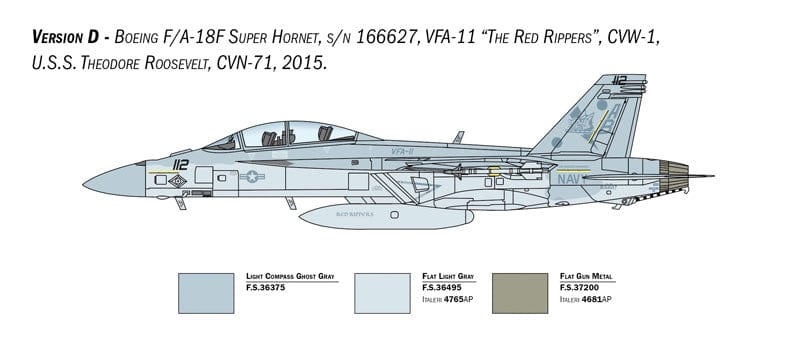 303 - Italeri - 2823 - Boeing F/A-18F Super Hornet - paint schemes
