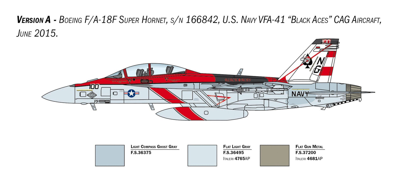 300 - Italeri - 2823 - Boeing F/A-18F Super Hornet - paint schemes