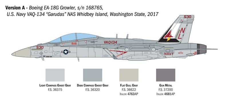 300 - Italeri - 2824 - Boeing EA-18G Growler - paint schemes