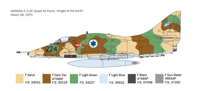 304 - Italeri - 2826 - Douglas A-4E/F/G Skyhawk - paint schemes