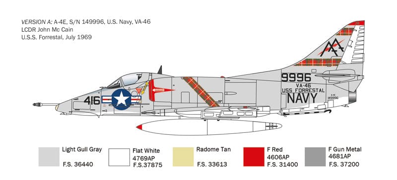300 - Italeri - 2826 - Douglas A-4E/F/G Skyhawk - paint schemes