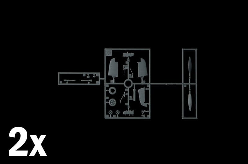 202 - Italeri - 2828 - Hawker Hurricane Mk IIC - sprue