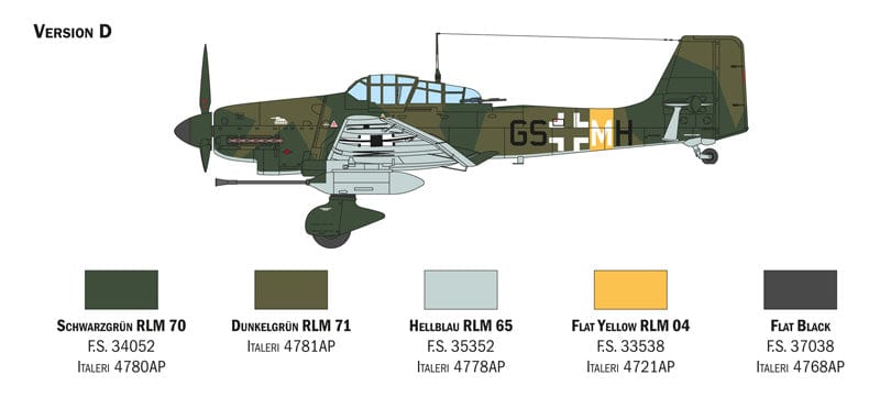303 - Italeri - 2830 - Junkers Ju 87 G-1 Stuka Kanonenvogel - paint schemes