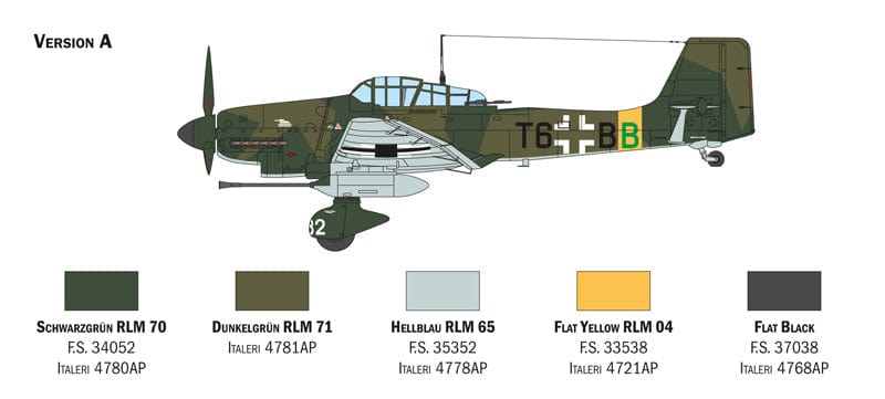 300 - Italeri - 2830 - Junkers Ju 87 G-1 Stuka Kanonenvogel - paint schemes