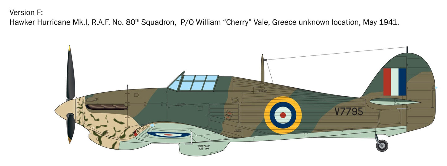 304 - Italeri - 2838 - Hawker Hurricane Mk I ‘WWII Aces’ - paint schemes