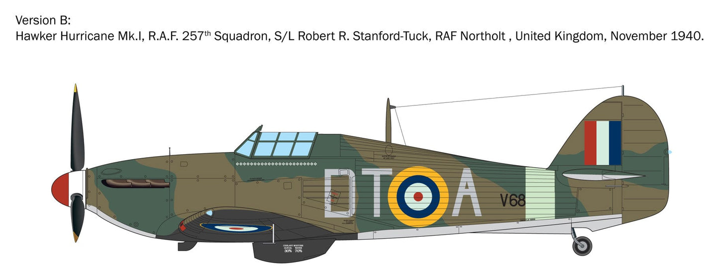 301 - Italeri - 2838 - Hawker Hurricane Mk I ‘WWII Aces’ - paint schemes