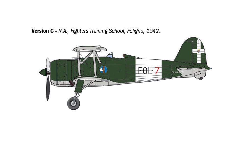 302 - Italeri - 2842 - Fiat CR.42 Falco - paint schemes