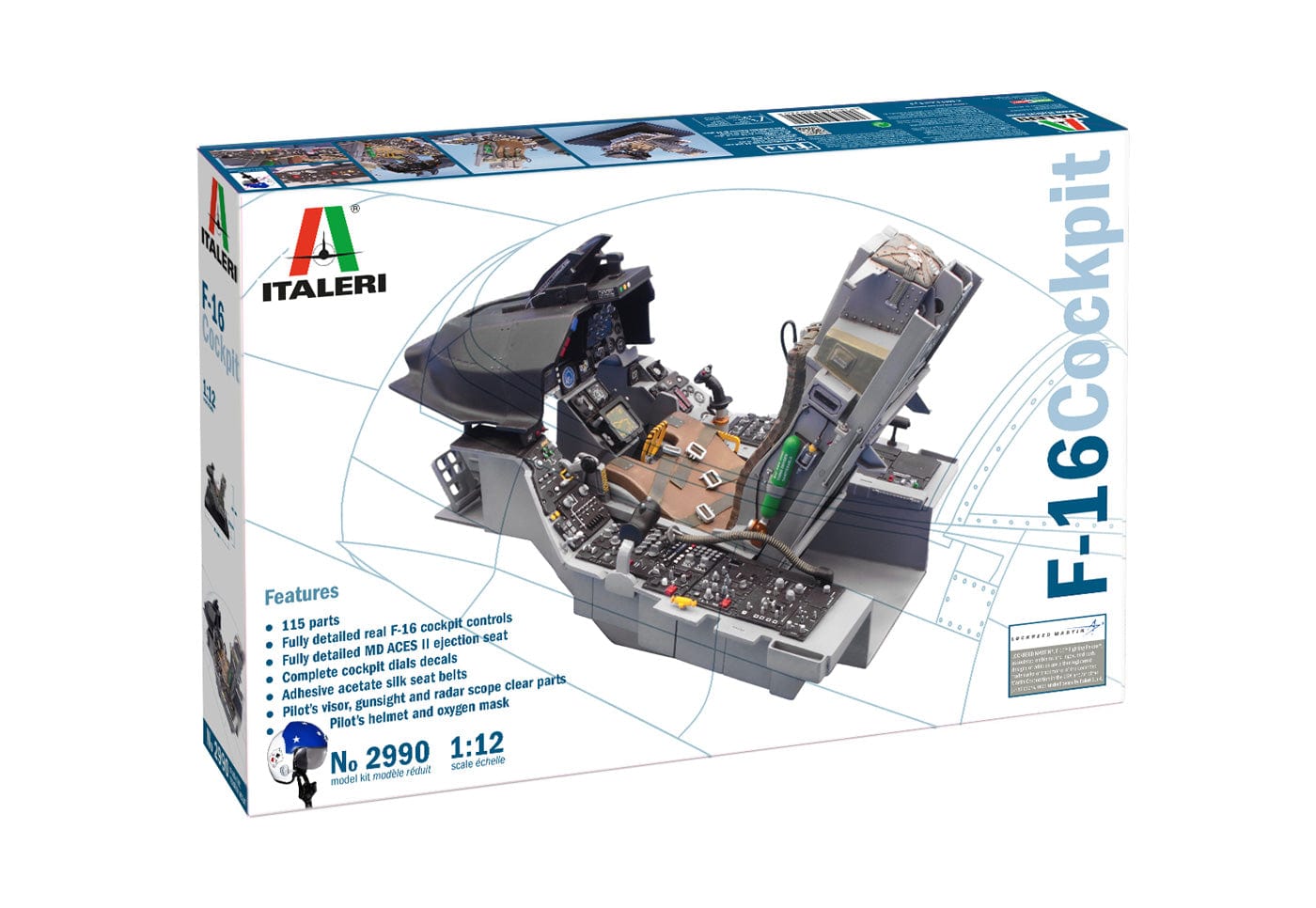 010 - Italeri - 2990 - General Dynamics F-16 Flying Falcon Cockpit - primary image