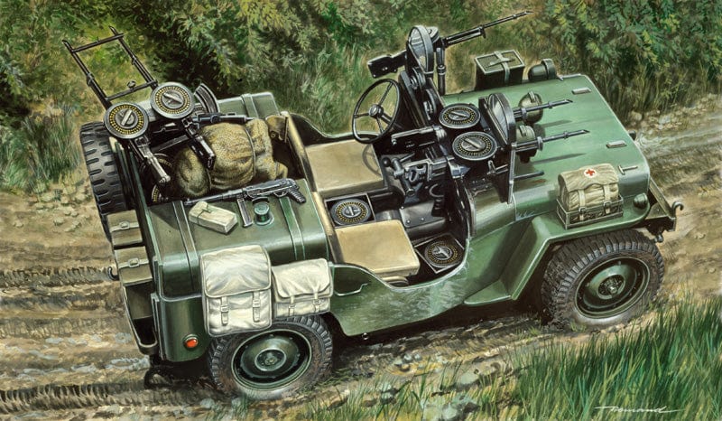 150 - Italeri - 320 - Willys MB ¼ ton 4x4 Jeep ‘Commando Car’ - box art