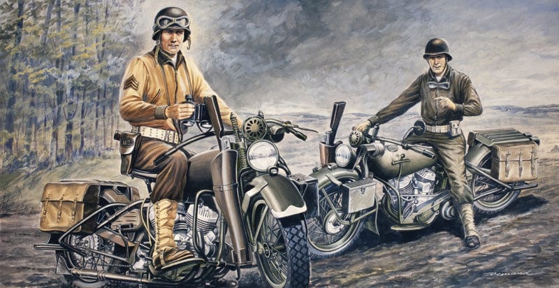 150 - Italeri - 322 - Harley-Davidson WL/WLA Motorcycles - box art