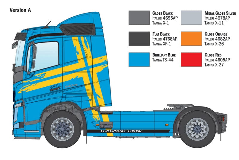 300 - Italeri - 3967 - Volvo FH3 Low Roof - paint schemes