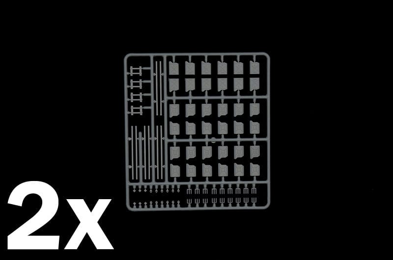 200 - Italeri - 402 - Jerrycans - sprue