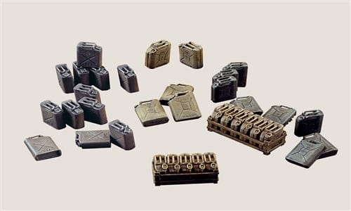 700 - Italeri - 402 - Jerrycans - painted model