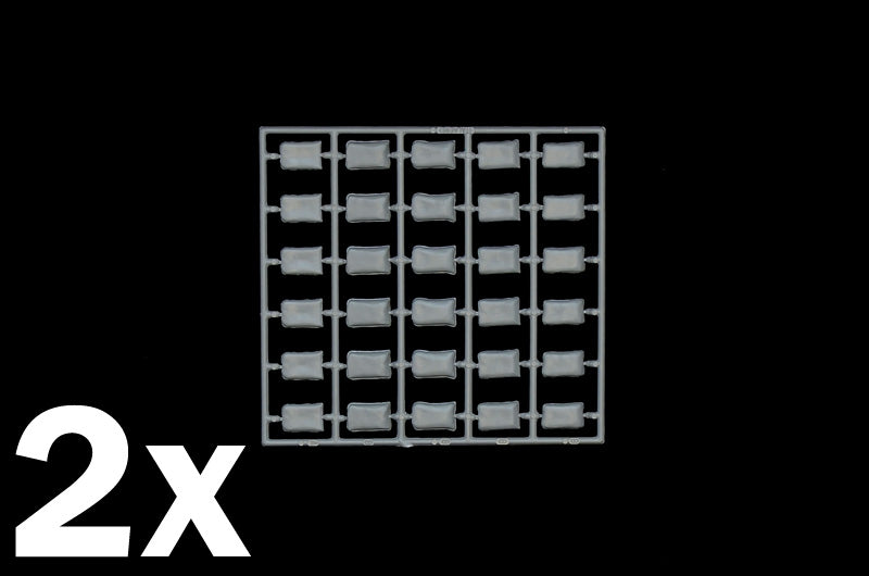 200 - Italeri - 406 - Sandbags - sprue