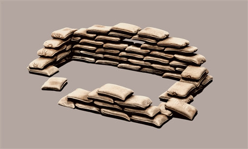 700 - Italeri - 406 - Sandbags - painted model