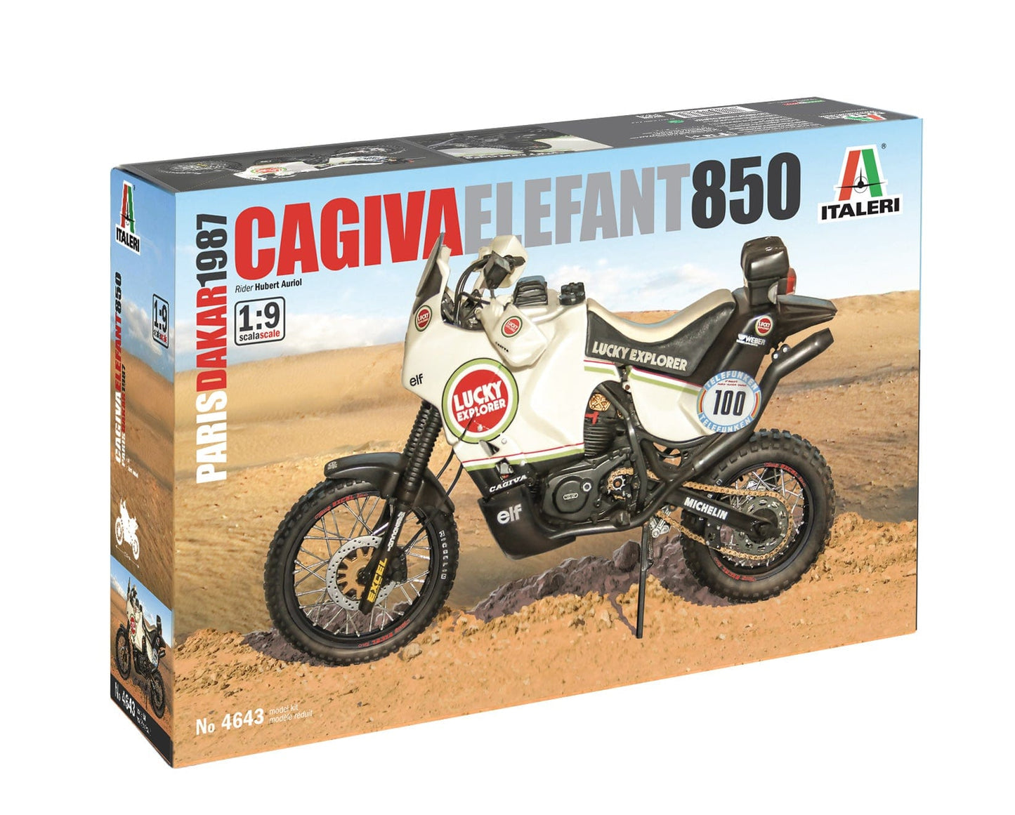 010 - Italeri - 4643 - Cagiva Elefant 850 (1987 Paris-Dakar) - primary image