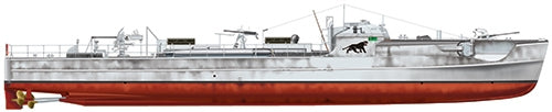 300 - Italeri - 5603 - Schnellboot Typ S-100 - paint schemes