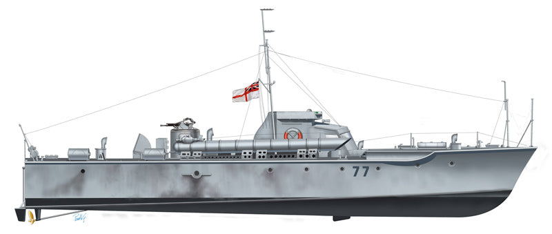 301 - Italeri - 5610 - Vosper 72' MTB 77 - paint schemes