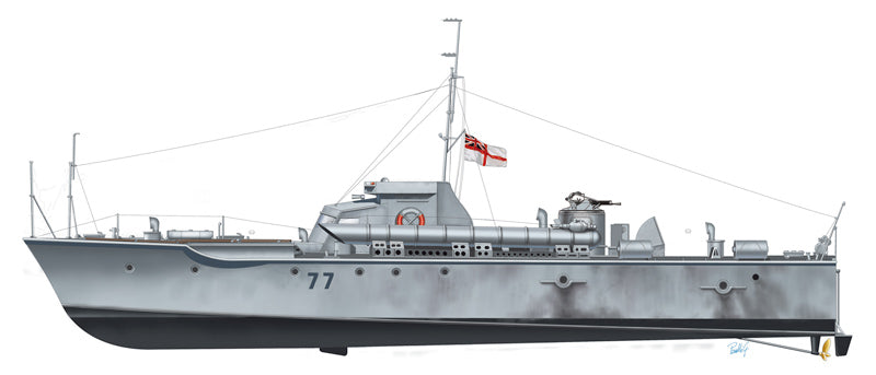 302 - Italeri - 5610 - Vosper 72' MTB 77 - paint schemes