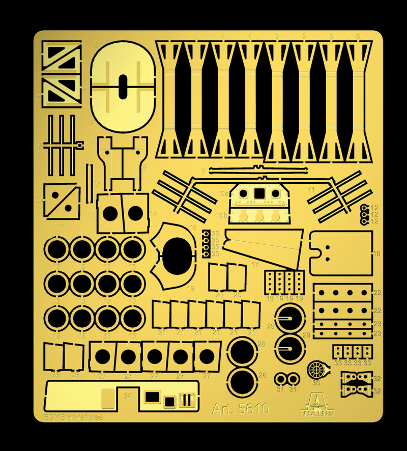 280 - Italeri - 5610 - Vosper 72' MTB 77 - photo-etched parts