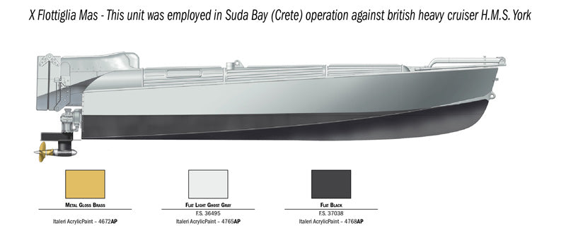 300 - Italeri - 5623 - MTM Barchino with Crew - paint schemes
