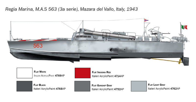 301 - Italeri - 5626 - MAS 563/568 with Crew - paint schemes