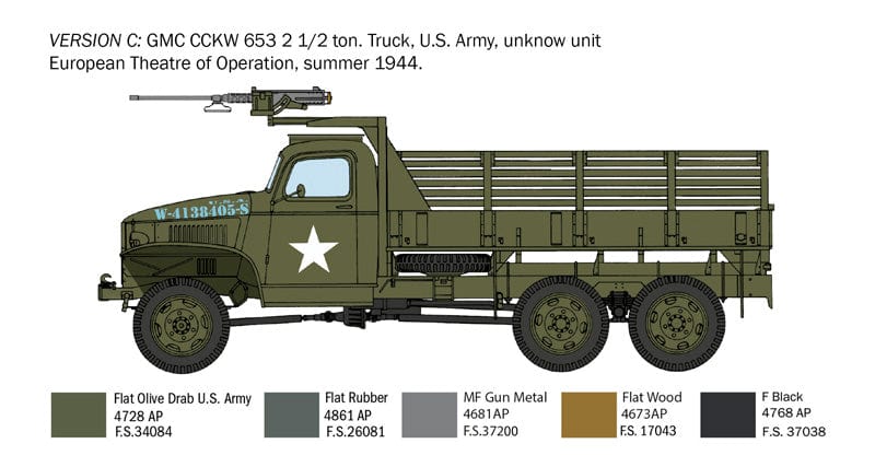 302 - Italeri - 6271 - GMC CCKW-353 2½ ton 6x6 - paint schemes