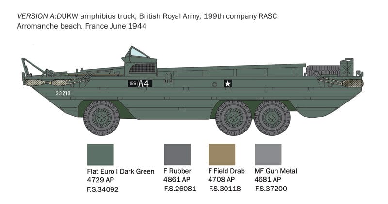 300 - Italeri - 6392 - GMC DUKW-353 - paint schemes