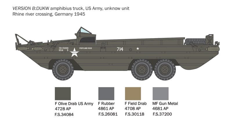 301 - Italeri - 6392 - GMC DUKW-353 - paint schemes