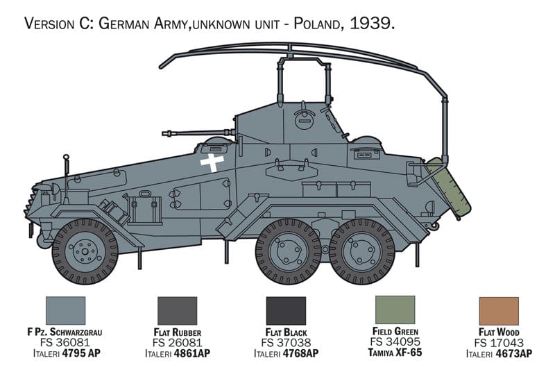 302 - Italeri - 6433 - s.Pz.Sp.Wg. (Fu) Sd.Kfz. 232 6-Rad - paint schemes