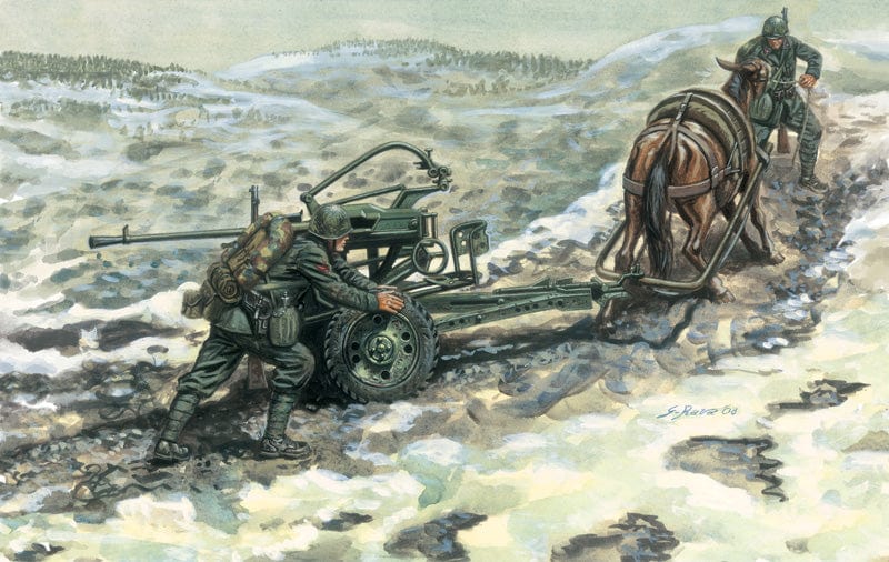 011 - Italeri - 6464 - Horse-Drawn Breda 20/65 mod.35 with Crew - secondary image